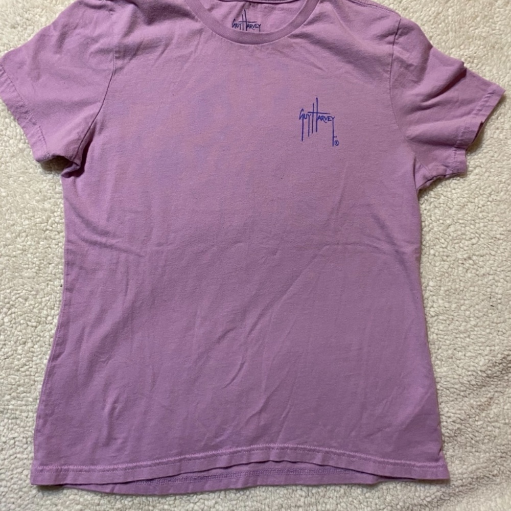 Guy Harvey lavender Parrot t shirt, Medium - Picture 4 of 5